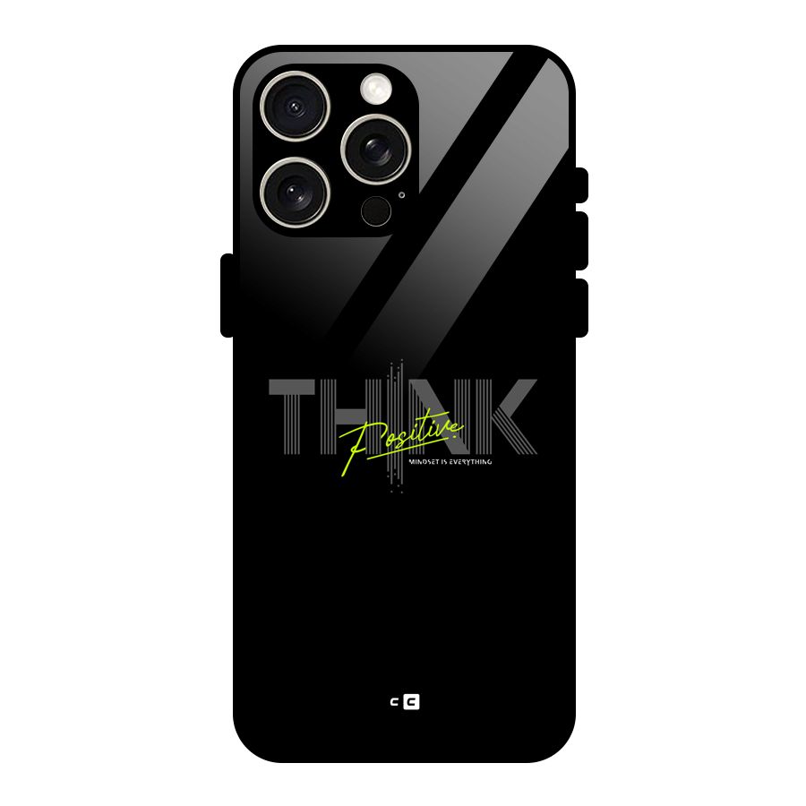 Think Positive Only Glass Back Case for iPhone 15 Pro Max