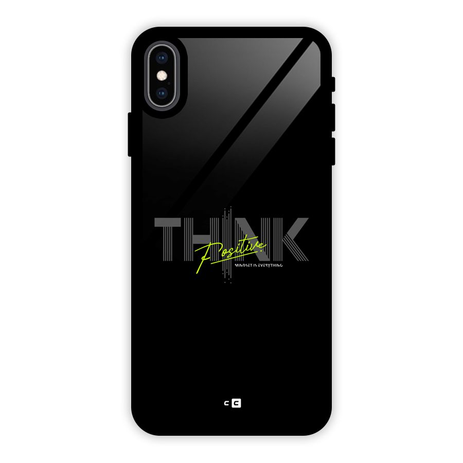 Think Positive Only Glass Back Case for iPhone XS Max