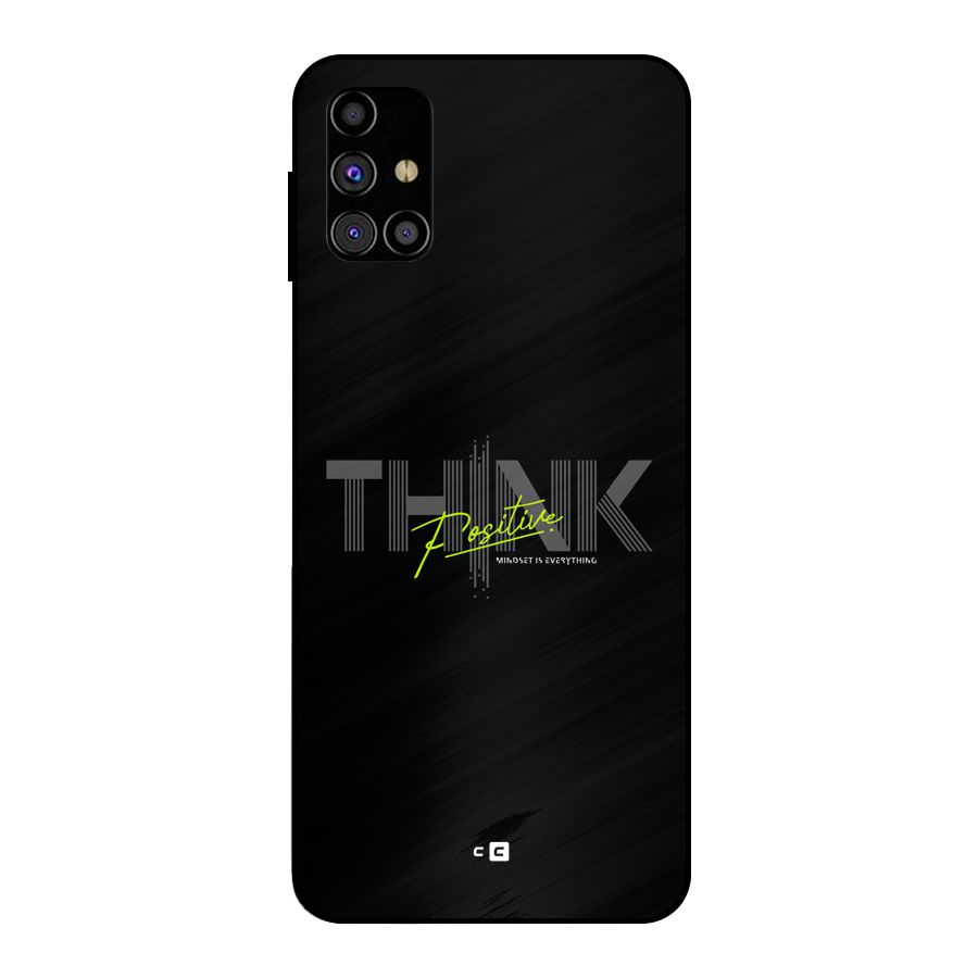 Think Positive Only Metal Back Case for Galaxy M31s