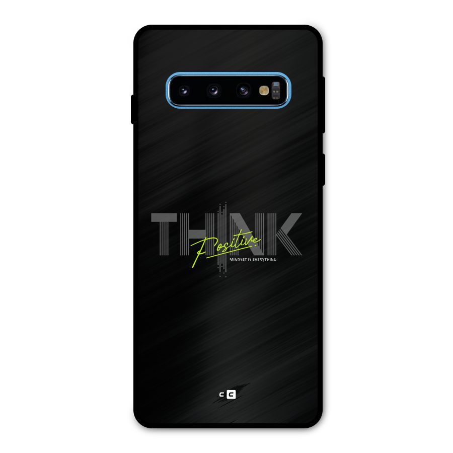 Think Positive Only Metal Back Case for Galaxy S10