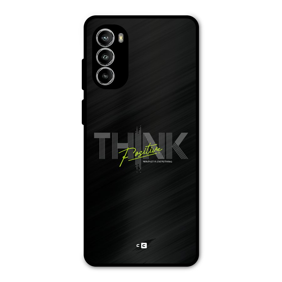 Think Positive Only Metal Back Case for Moto G52