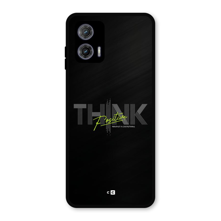 Think Positive Only Metal Back Case for Moto G73