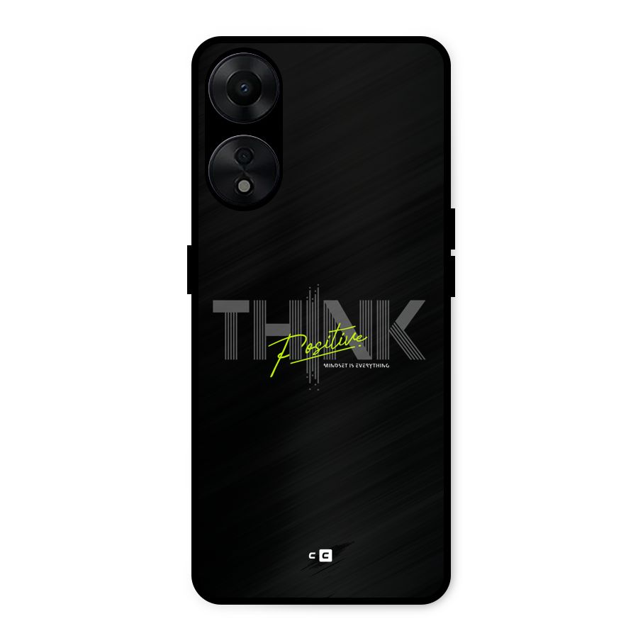 Think Positive Only Metal Back Case for Oppo A78 5G