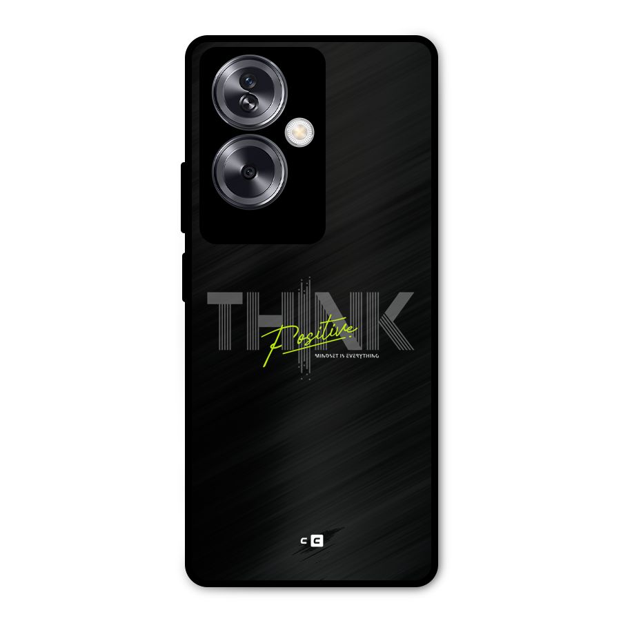 Think Positive Only Metal Back Case for Oppo A79 5G