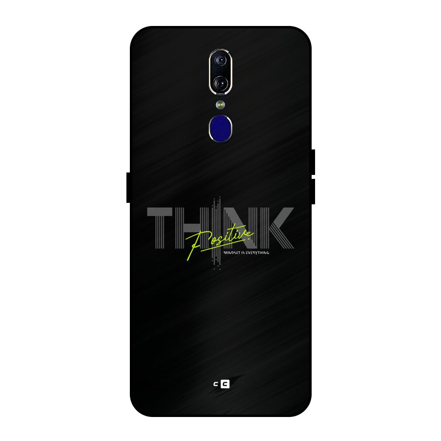 Think Positive Only Metal Back Case for Oppo F11