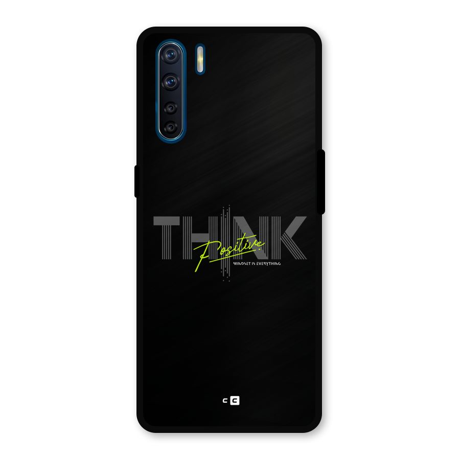 Think Positive Only Metal Back Case for Oppo F15
