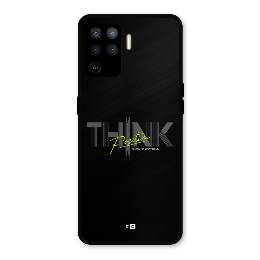 Think Positive Only Metal Back Case for Oppo F19 Pro