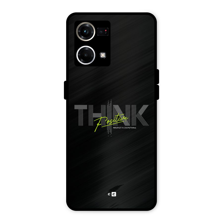 Think Positive Only Metal Back Case for Oppo F21 Pro 4G