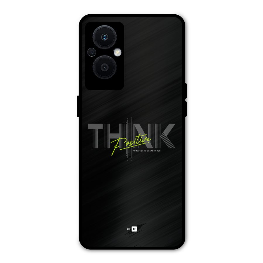 Think Positive Only Metal Back Case for Oppo F21 Pro 5G