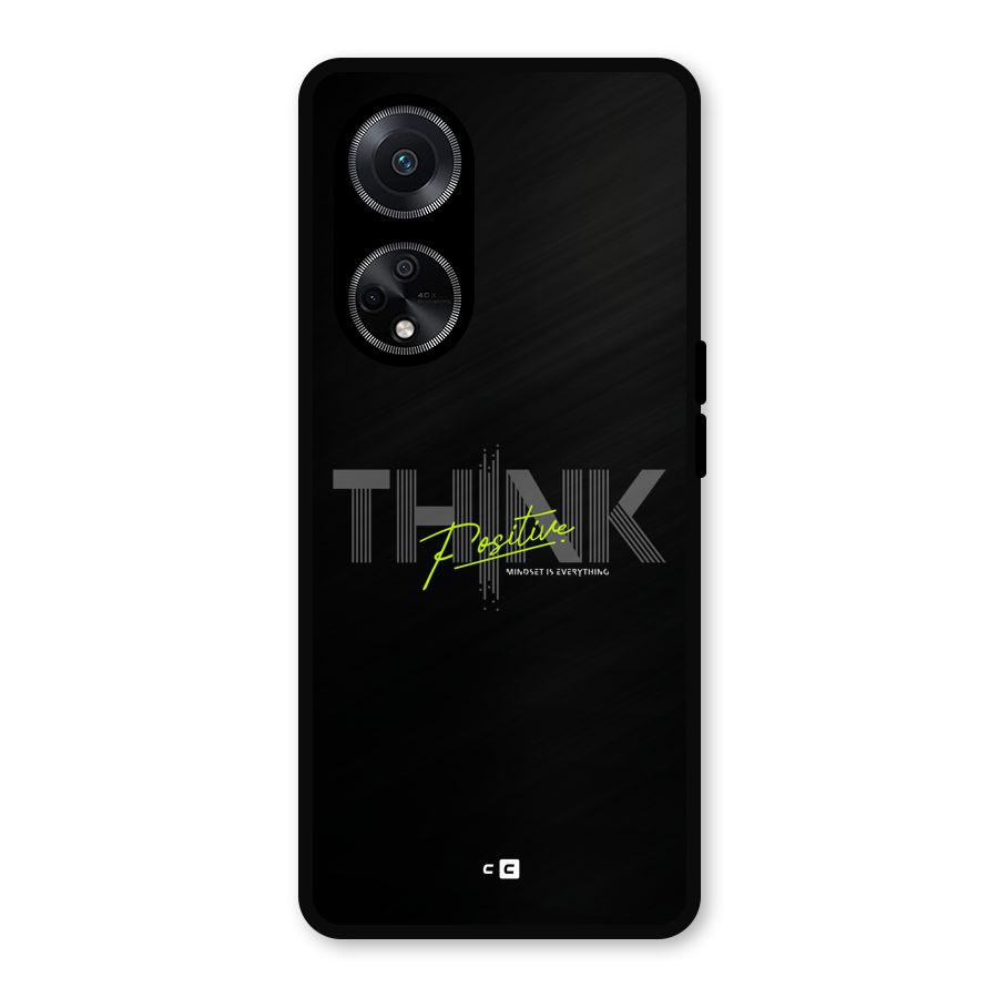 Think Positive Only Metal Back Case for Oppo F23