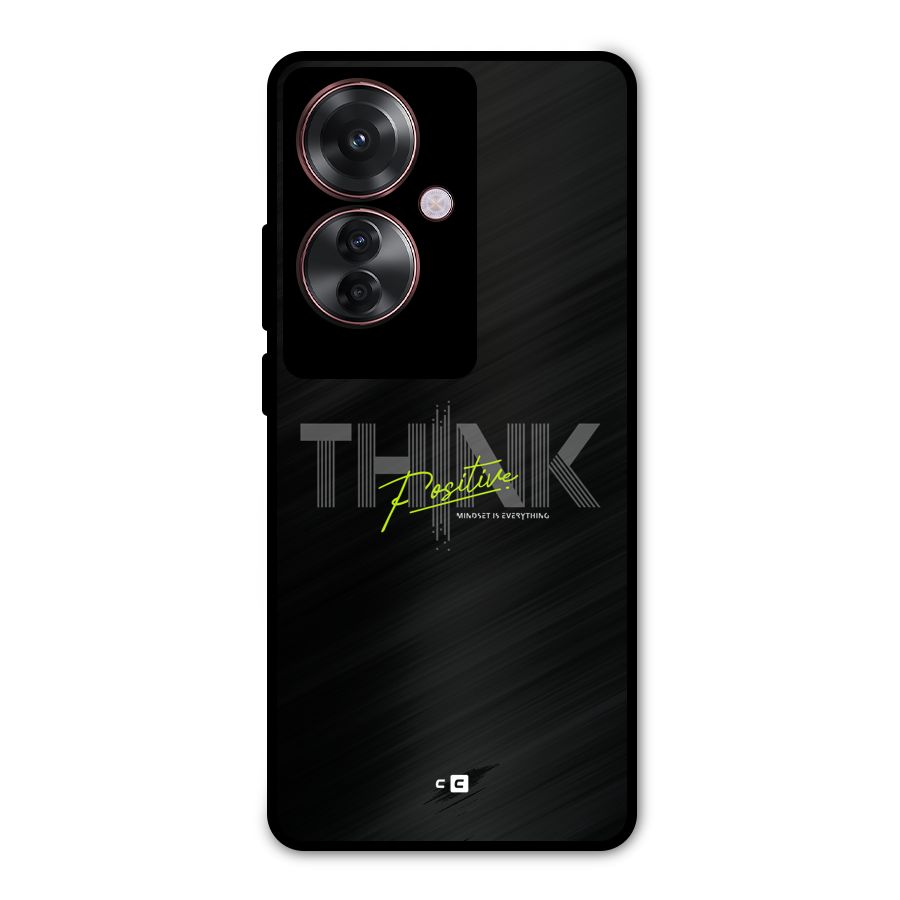 Think Positive Only Metal Back Case for Oppo F25 Pro
