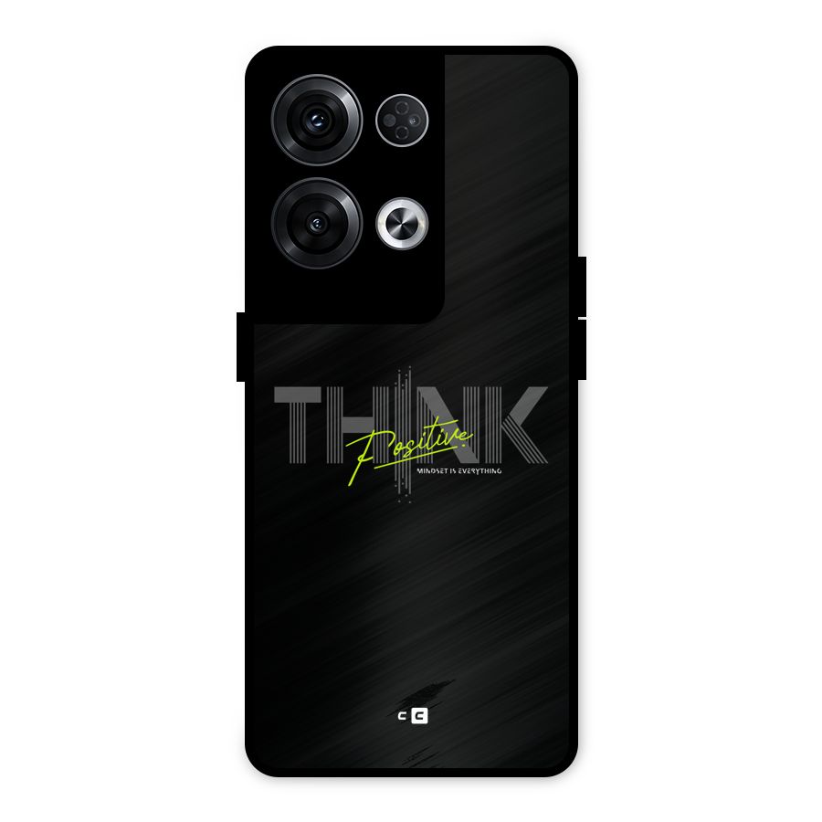 Think Positive Only Metal Back Case for Oppo Reno8 Pro 5G
