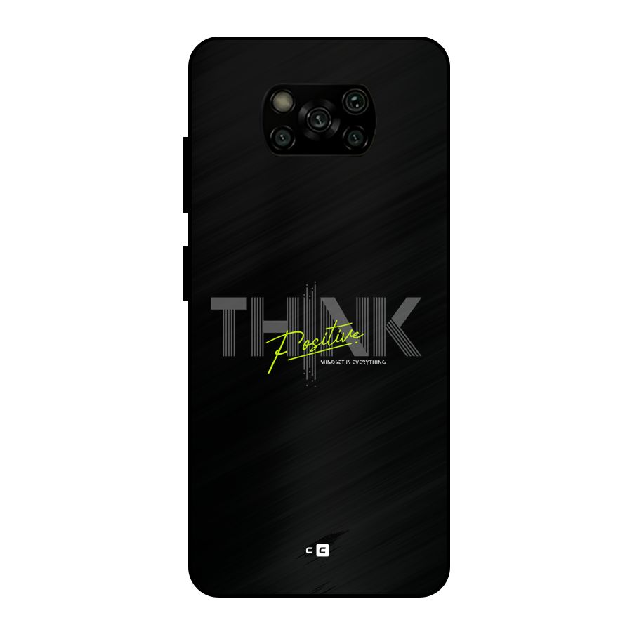 Think Positive Only Metal Back Case for Poco X3