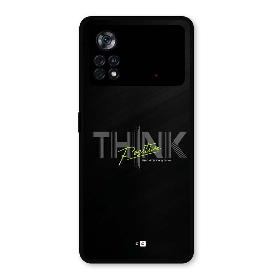 Think Positive Only Metal Back Case for Poco X4 Pro 5G