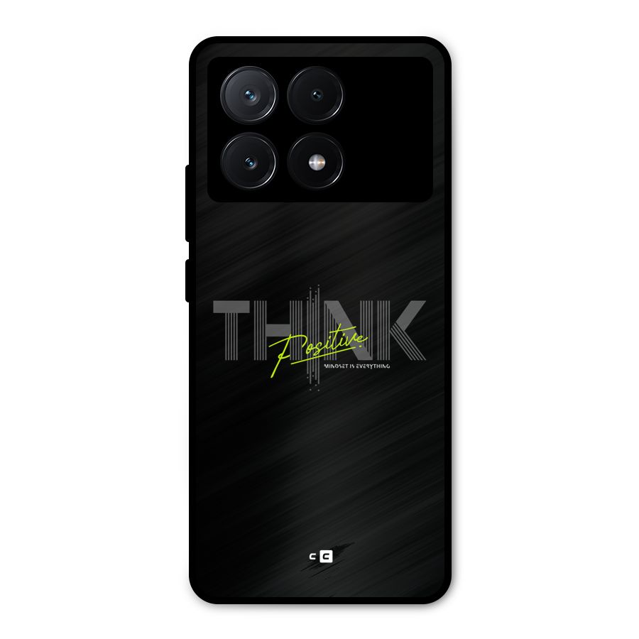 Think Positive Only Metal Back Case for Poco X6 Pro