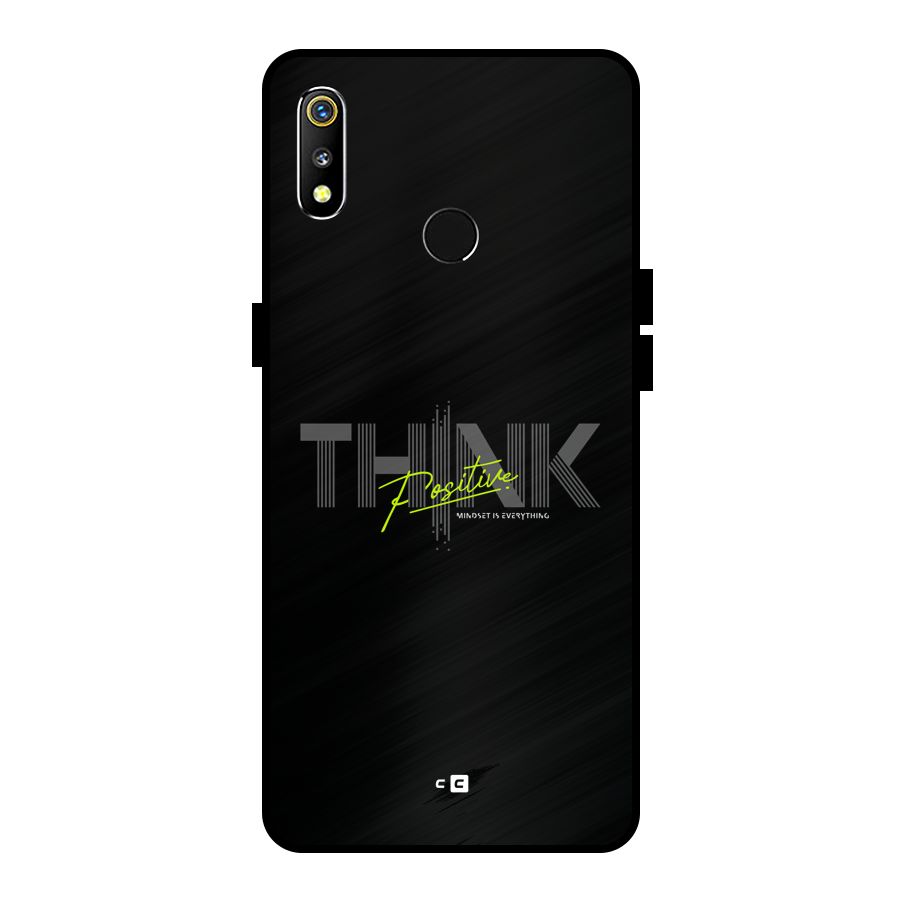Think Positive Only Metal Back Case for Realme 3