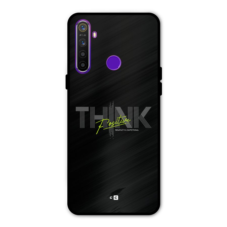 Think Positive Only Metal Back Case for Realme 5