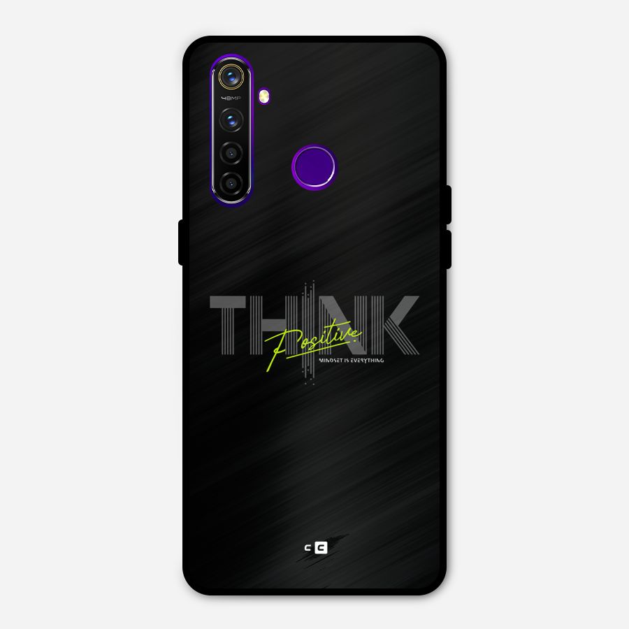 Think Positive Only Metal Back Case for Realme 5 Pro