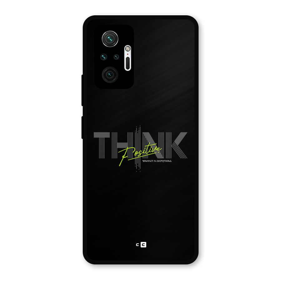 Think Positive Only Metal Back Case for Redmi Note 10 Pro