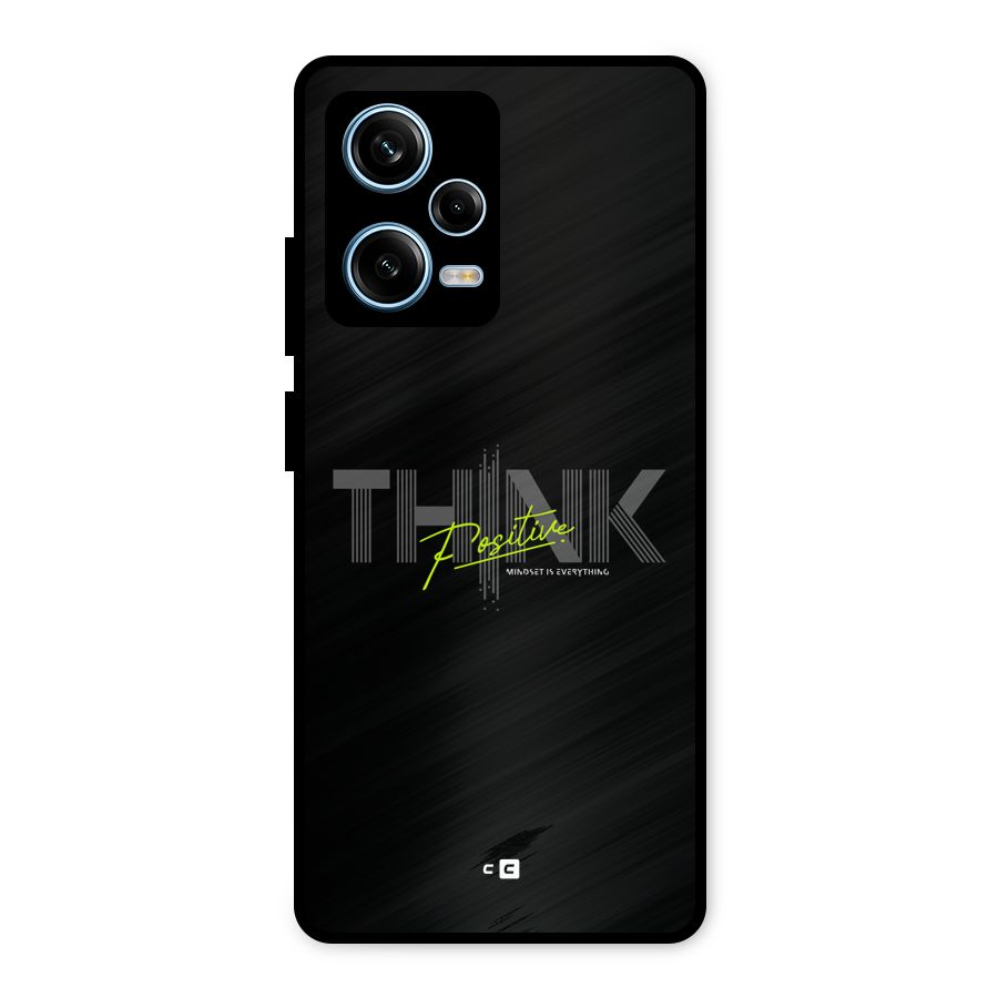 Think Positive Only Metal Back Case for Redmi Note 12 Pro
