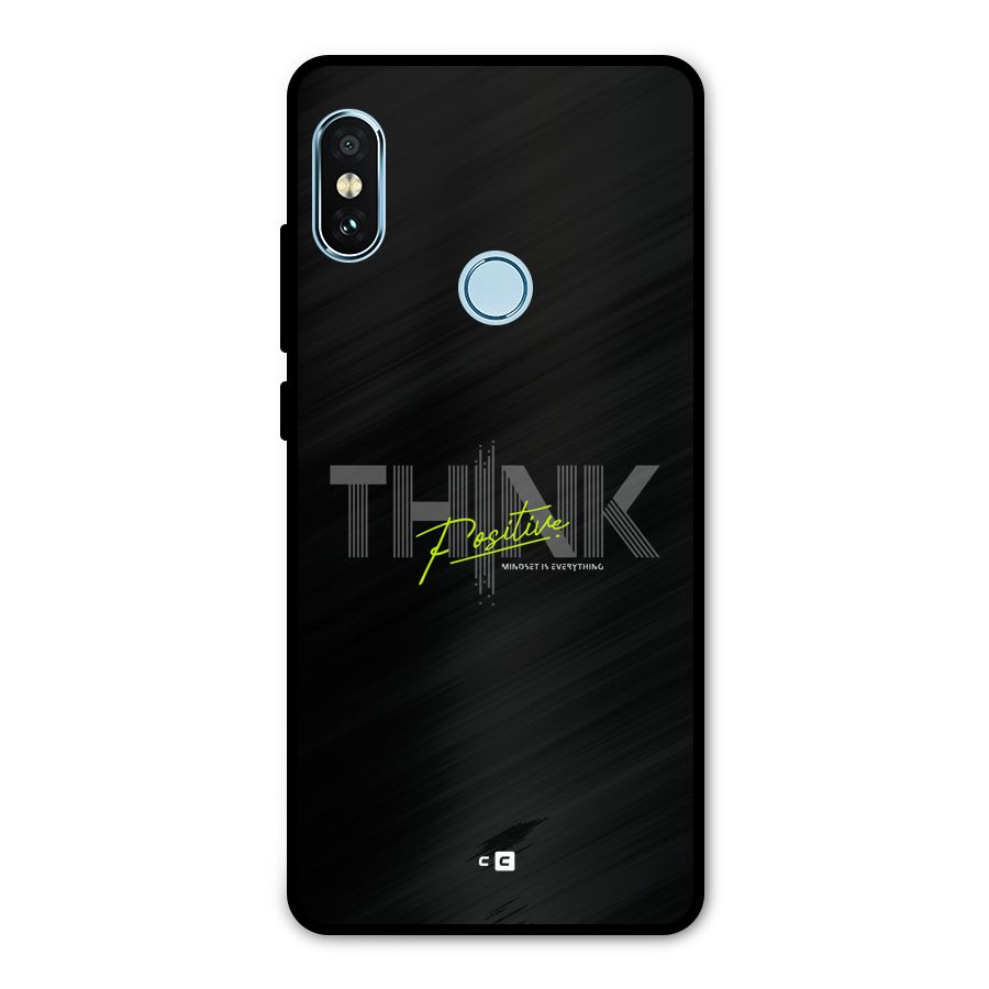 Think Positive Only Metal Back Case for Redmi Note 5 Pro