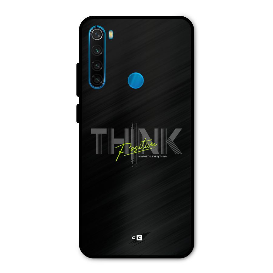 Think Positive Only Metal Back Case for Redmi Note 8