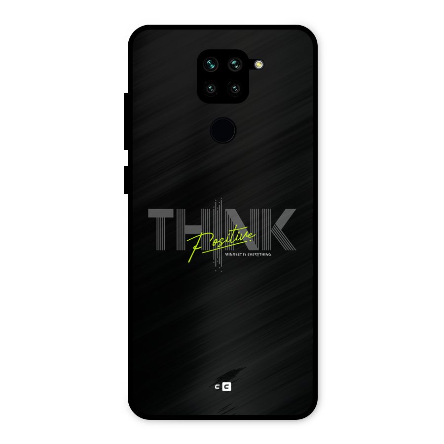 Think Positive Only Metal Back Case for Redmi Note 9