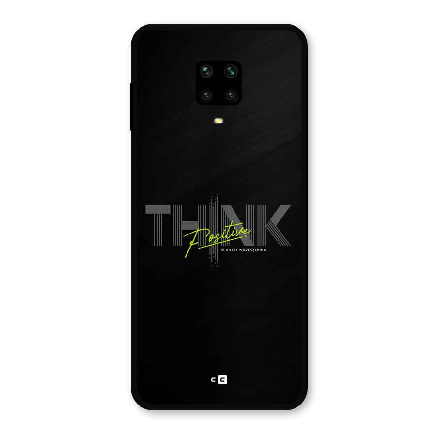 Think Positive Only Metal Back Case for Redmi Note 9 Pro