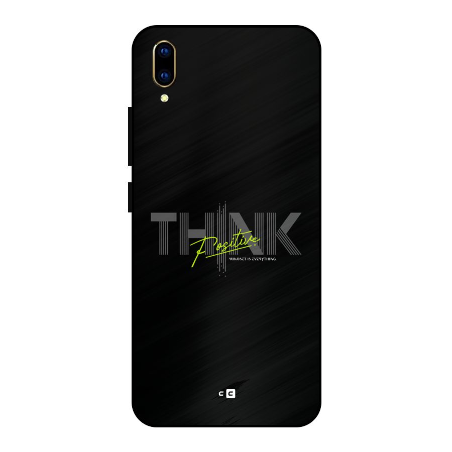 Think Positive Only Metal Back Case for Vivo V11 Pro