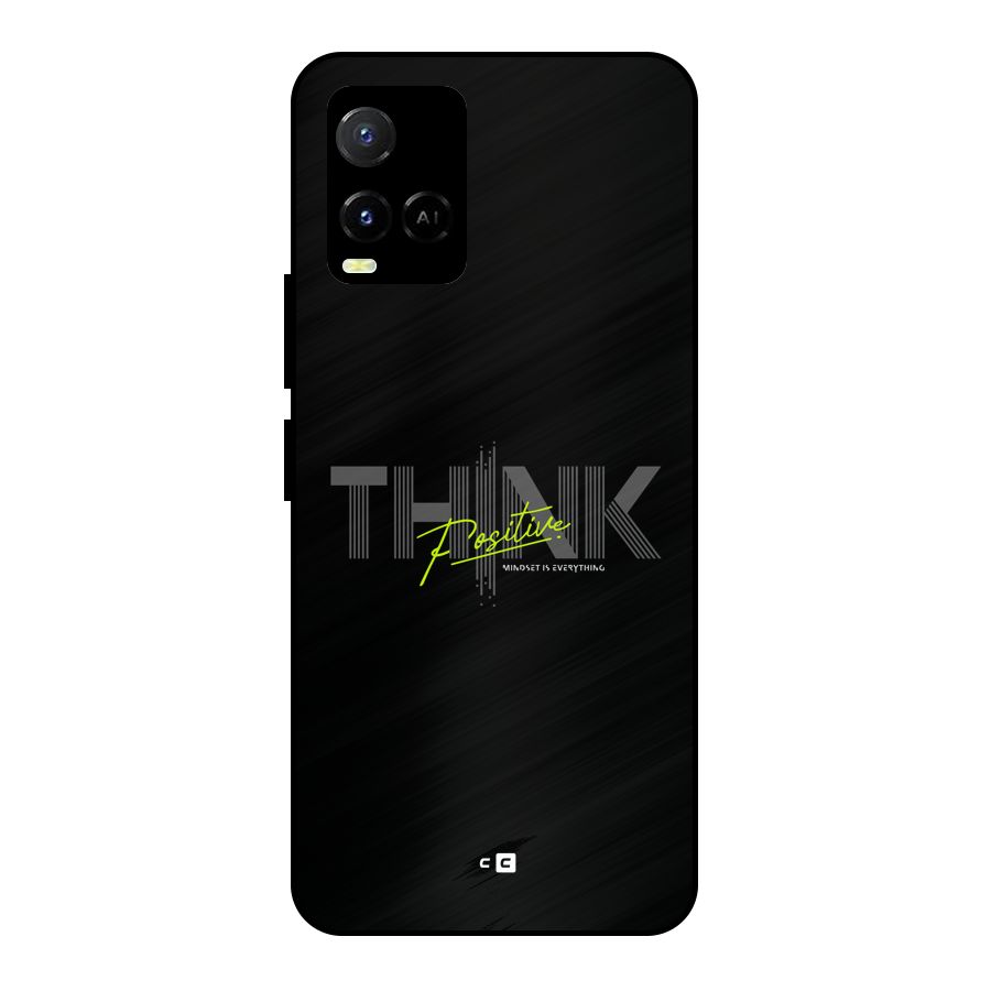 Think Positive Only Metal Back Case for Vivo Y21G