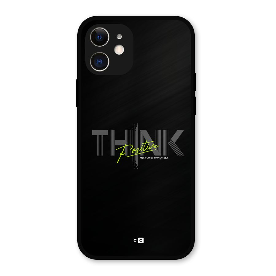 Think Positive Only Metal Back Case for iPhone 12