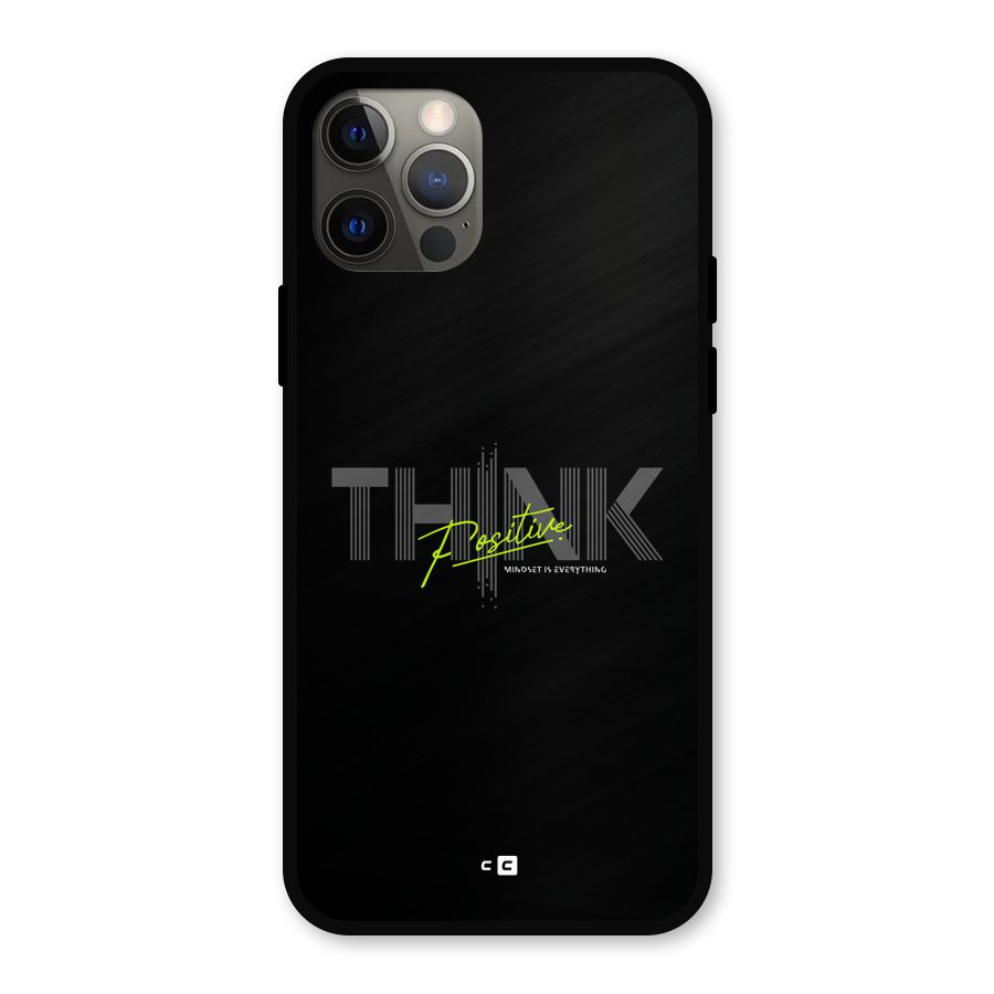 Think Positive Only Metal Back Case for iPhone 12 Pro