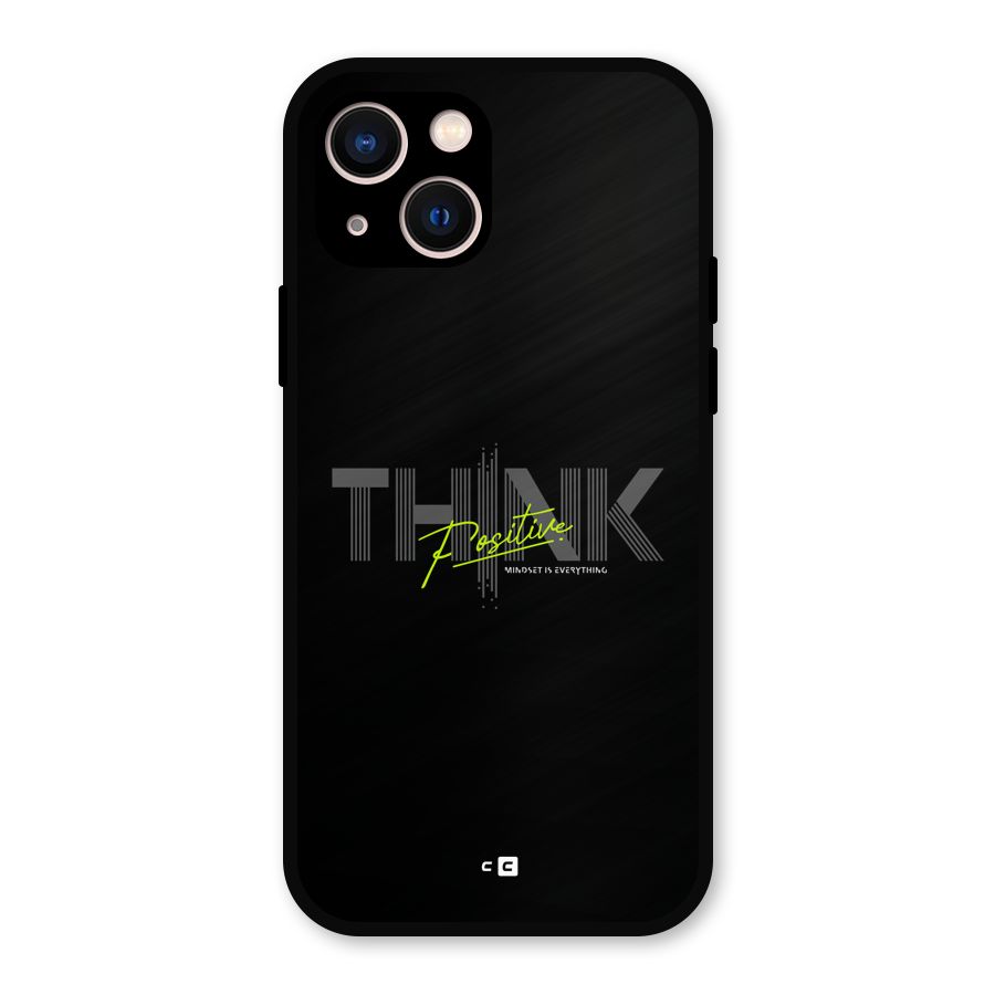 Think Positive Only Metal Back Case for iPhone 13