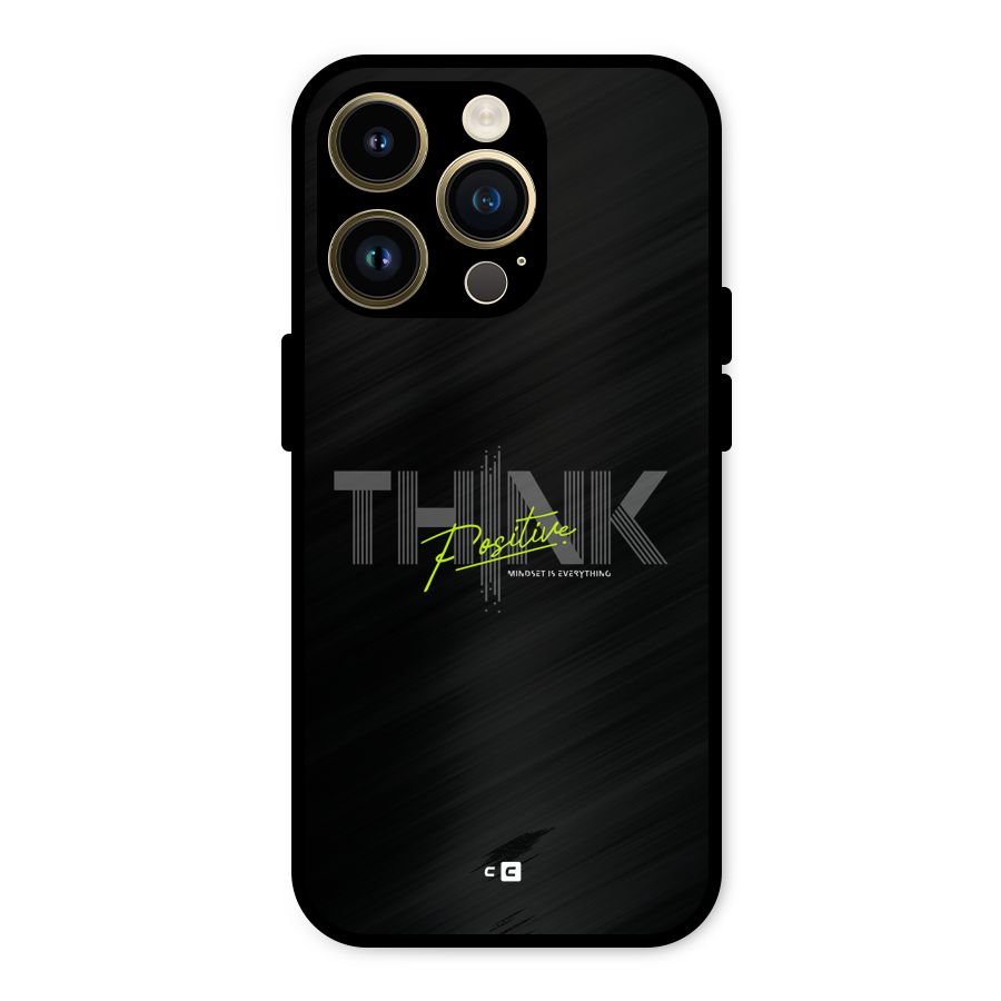 Think Positive Only Metal Back Case for iPhone 14 Pro
