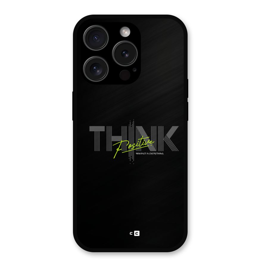 Think Positive Only Metal Back Case for iPhone 15 Pro
