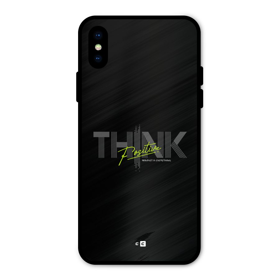 Think Positive Only Metal Back Case for iPhone X