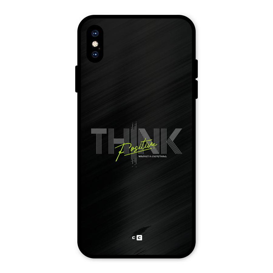 Think Positive Only Metal Back Case for iPhone XS Max
