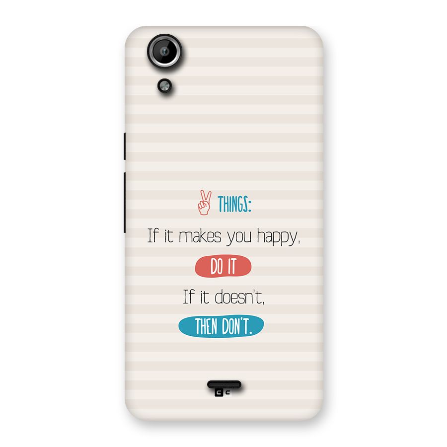 Think Then Back Case for Canvas Selfie Lens Q345