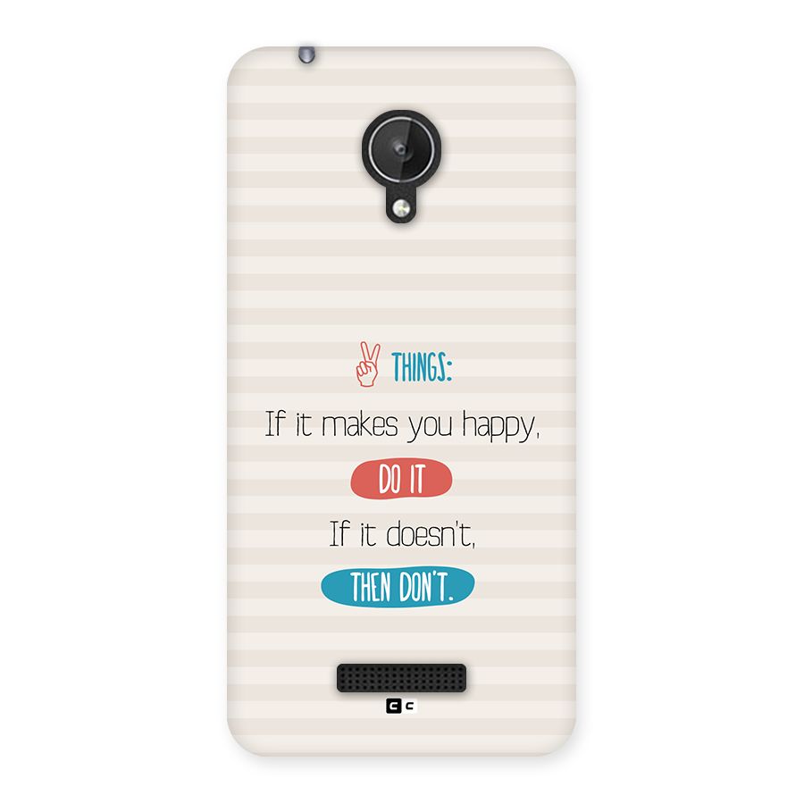 Think Then Back Case for Canvas Spark Q380