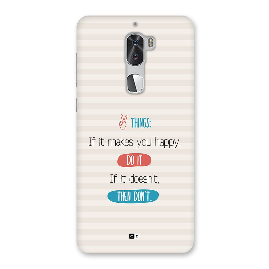 Think Then Back Case for Coolpad Cool 1
