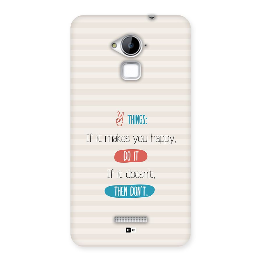 Think Then Back Case for Coolpad Note 3
