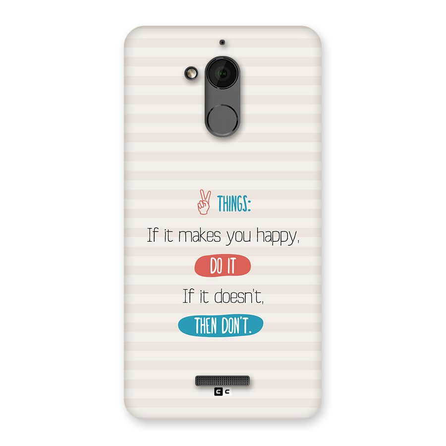 Think Then Back Case for Coolpad Note 5