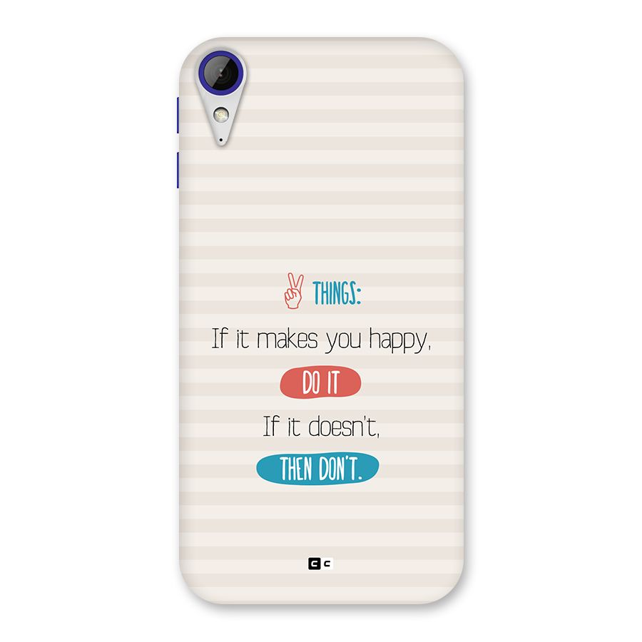 Think Then Back Case for Desire 830