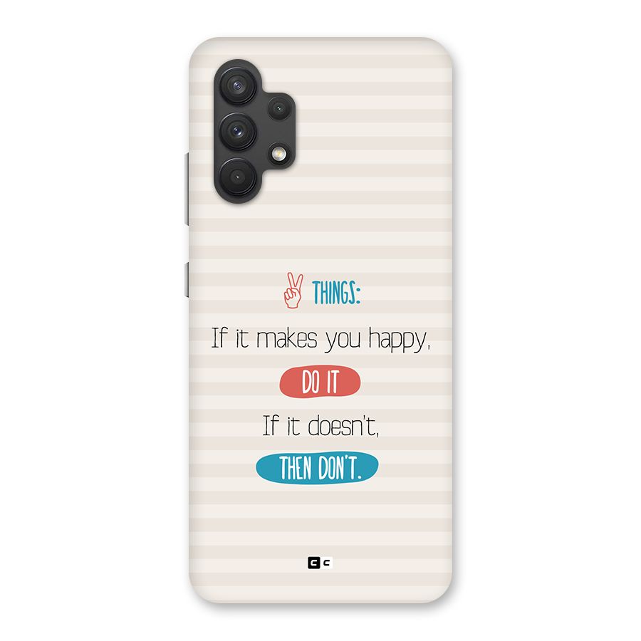 Think Then Back Case for Galaxy A32