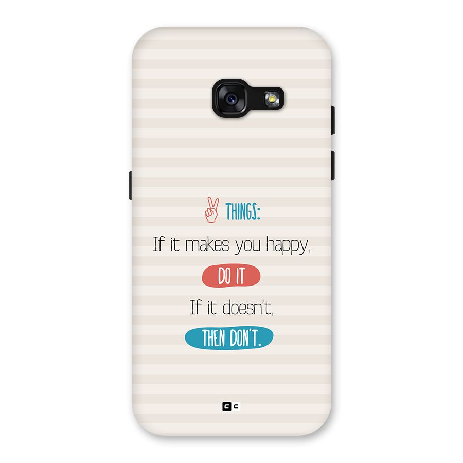 Think Then Back Case for Galaxy A3 (2017)