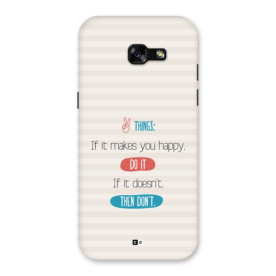 Think Then Back Case for Galaxy A5 2017
