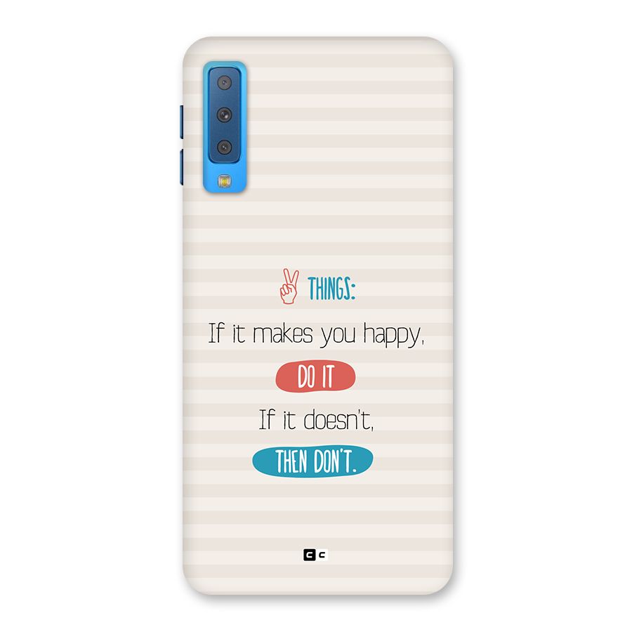 Think Then Back Case for Galaxy A7 (2018)