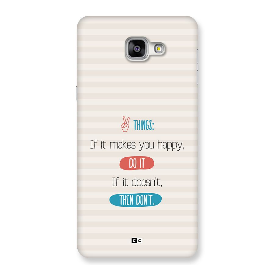 Think Then Back Case for Galaxy A9