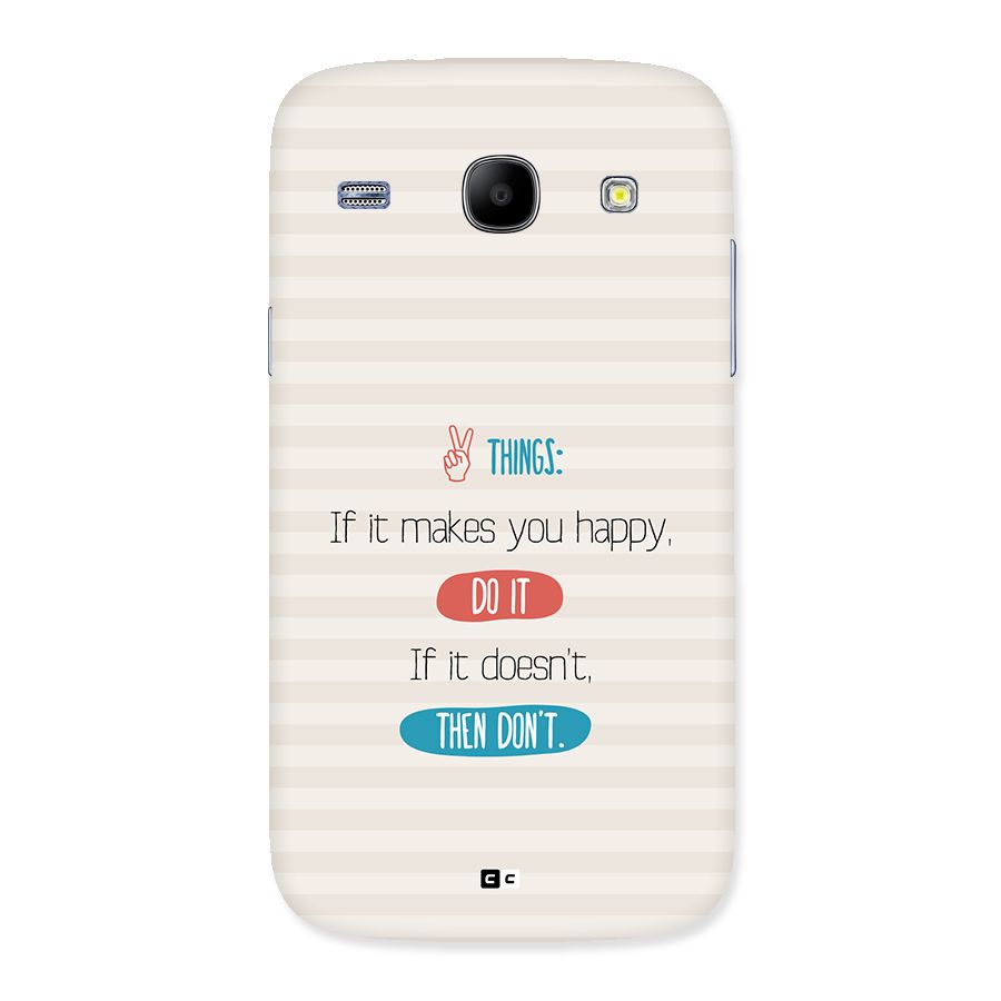 Think Then Back Case for Galaxy Core