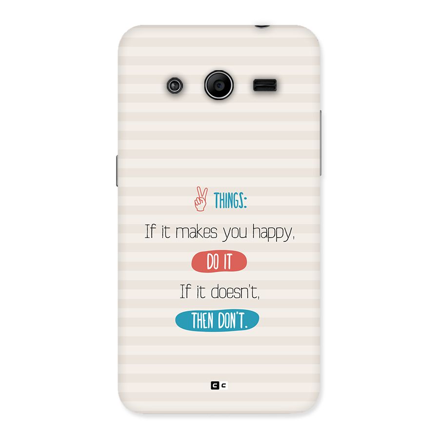 Think Then Back Case for Galaxy Core 2